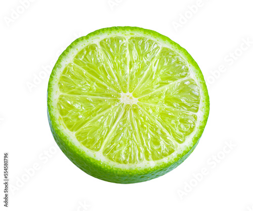 slice of lime isolated on transparent png