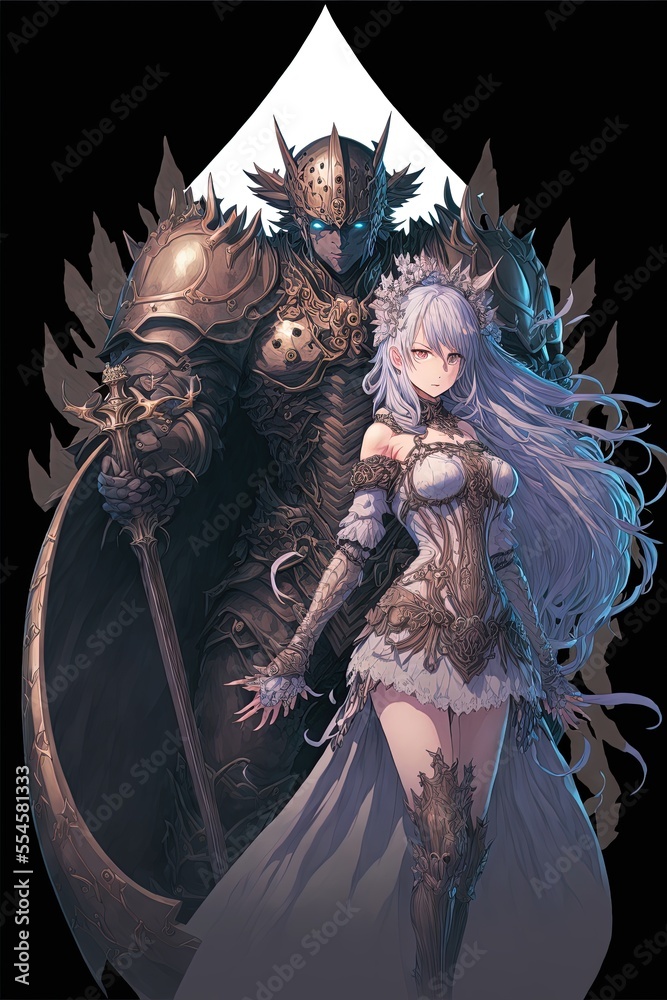 AI Generated Medieval Warrior Woman: Fantasy Art Illustration Stock ...