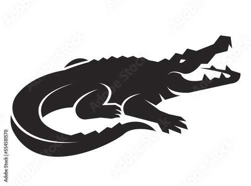 Crocodile  design isolated on transparent background. Wild Animals..