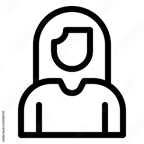 User Profile Icon or Person Icon or Avatar Icon or People Icon or Head Icon Vector Image