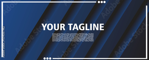 Blue black square digital play abstract background