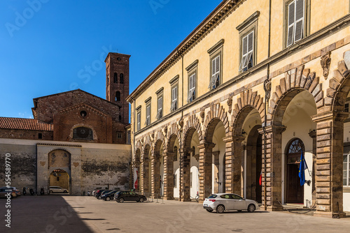 Lucca, Italy. Courtyard of the Ducal Palace, 1578 photo