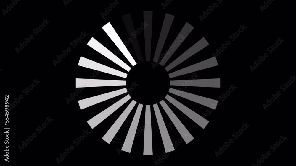 Loading Circle, Video. Loading Animation Icon on Transparent Background ...