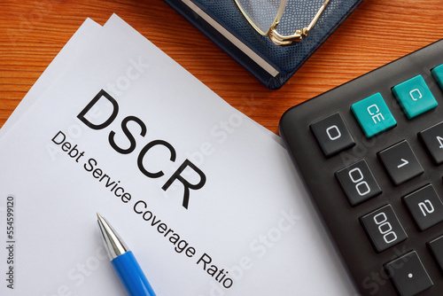 Papers about DSCR Debt Service Coverage Ratio and calculator. photo