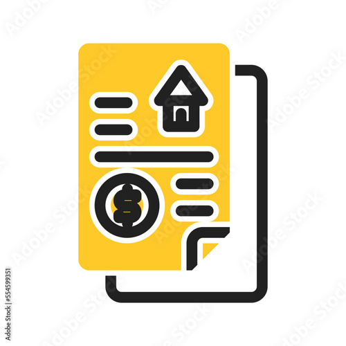 pawnshop note icon on isolated background. set of business and financial icons