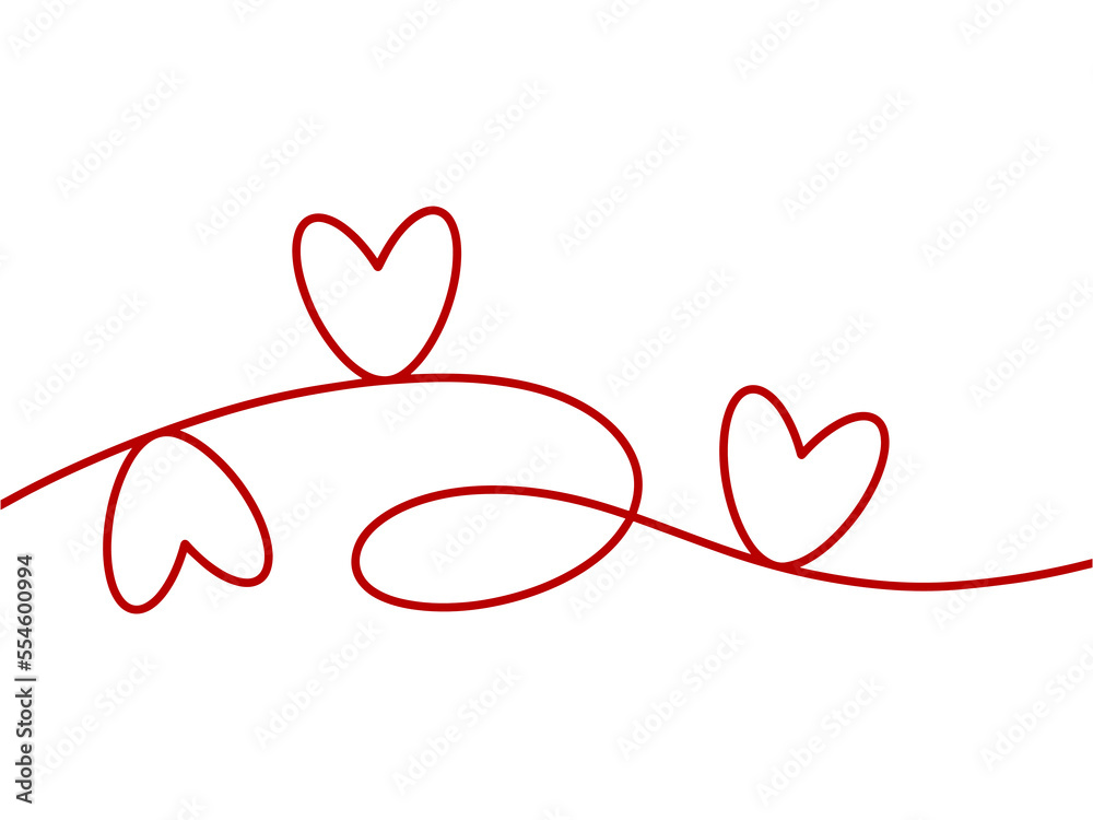 Love Line Illustration for Valentine Day