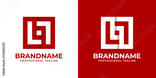 Simple LL Monogram Logo, suitable for any business with L or LL initials.