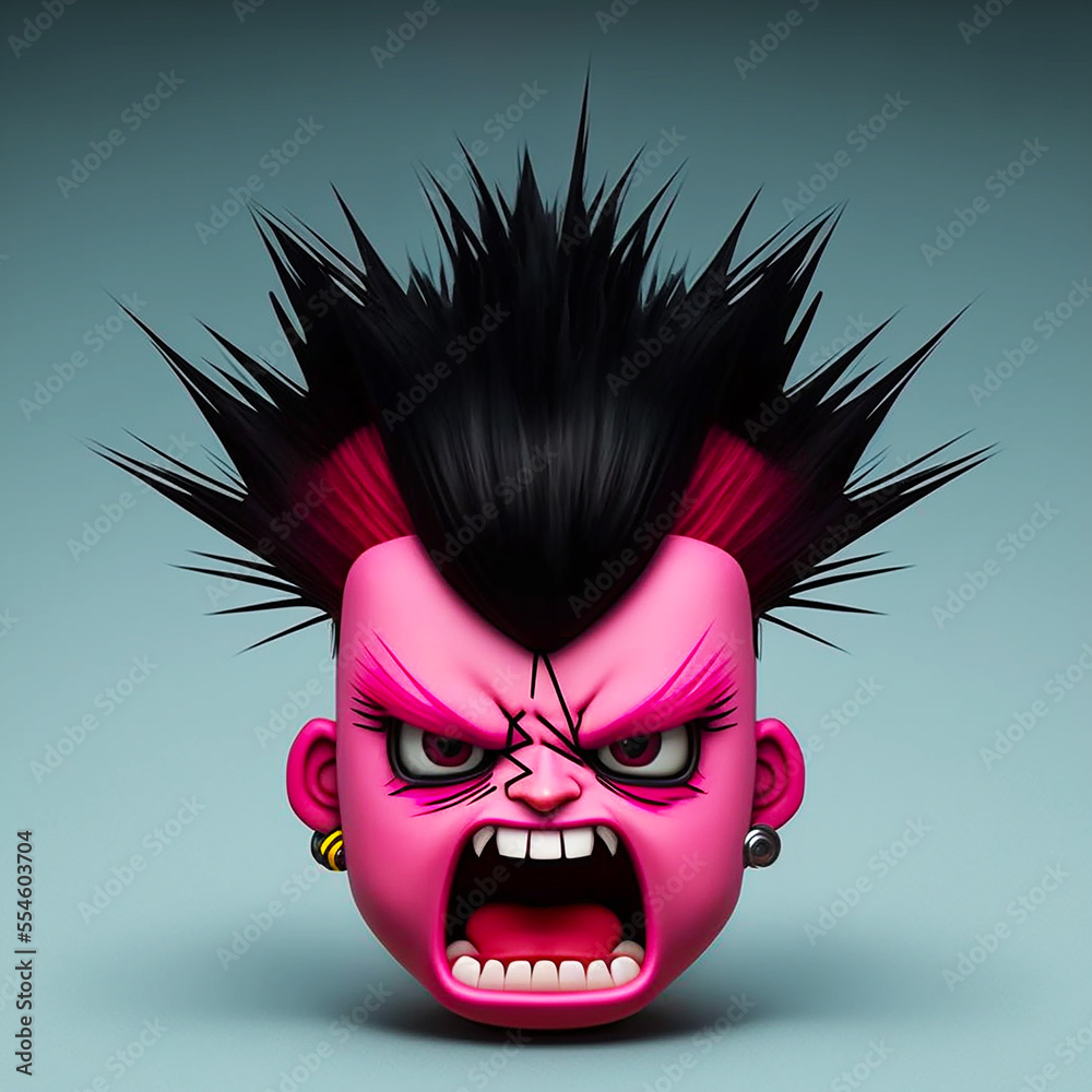 Obraz premium Punk Emoji
