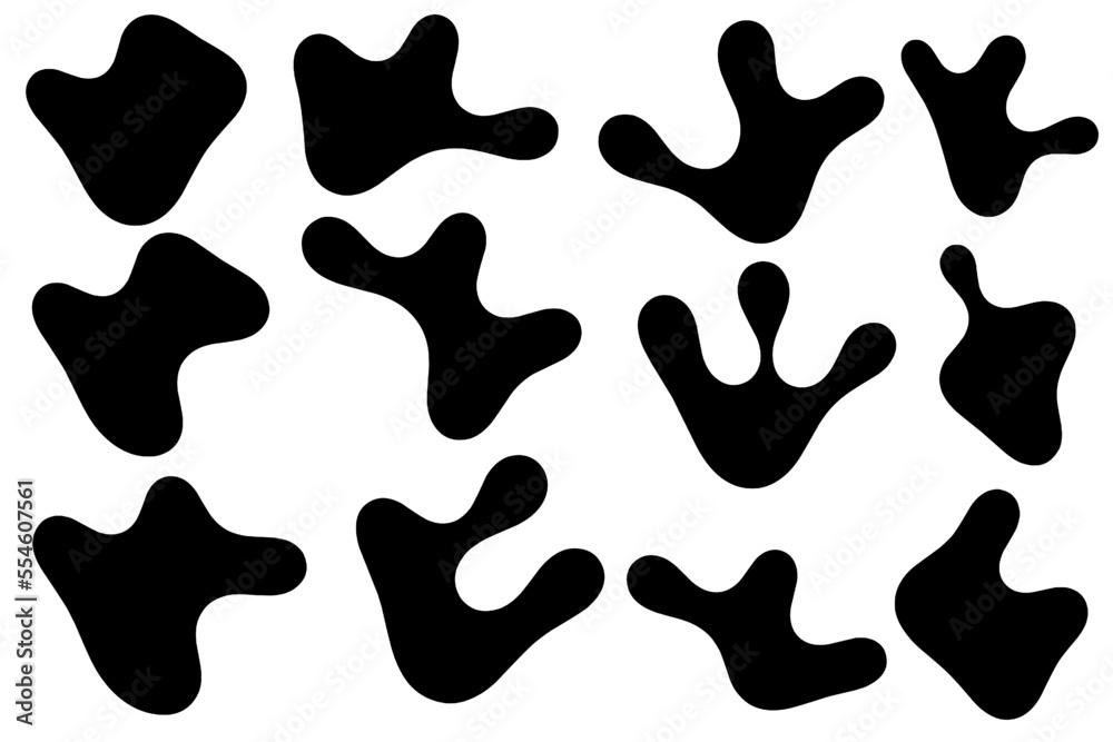 Organic abstract random shapes of blob using three outline for template design element or background design. Blob, black outline, simple line, aesthetic line, melted shapes, blob outline set vector Organic abstract random shapes of blob using three outline for template design element or background design. Blob, black outline, simple line, aesthetic line, melted shapes, blob outline set vector