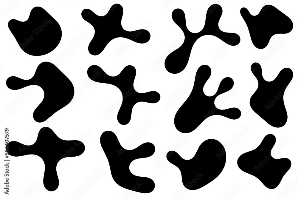 Organic abstract random shapes of blob using three outline for template design element or background design. Blob, black outline, simple line, aesthetic line, melted shapes, blob outline set vector Organic abstract random shapes of blob using three outline for template design element or background design. Blob, black outline, simple line, aesthetic line, melted shapes, blob outline set vector