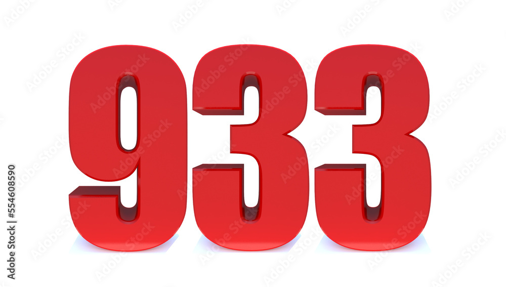 933 number 933 number