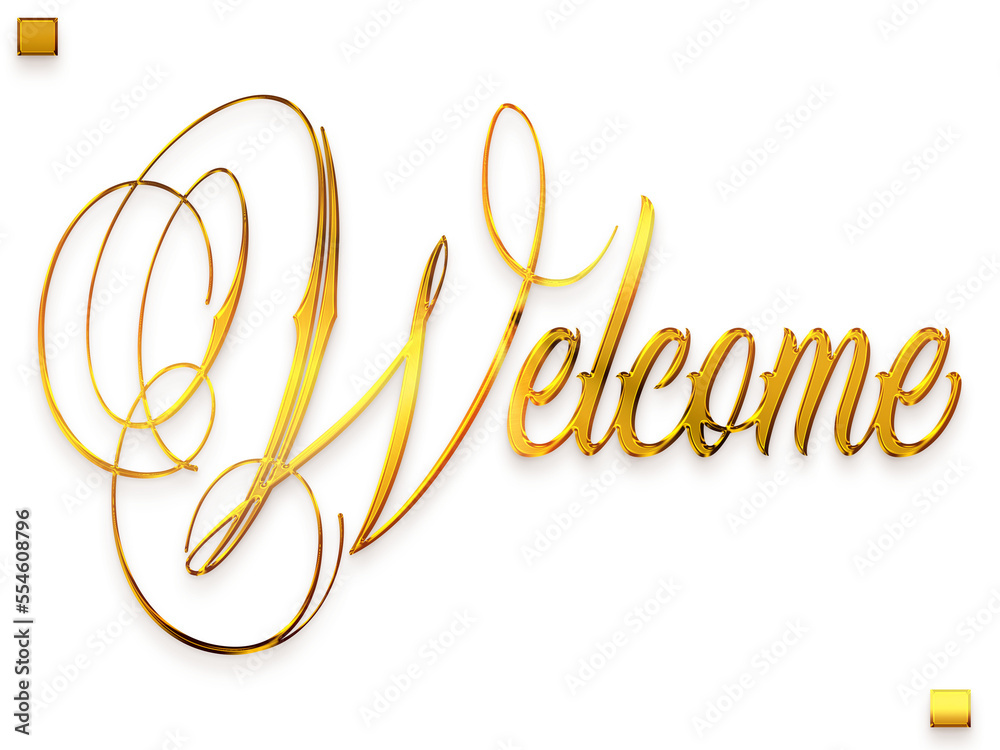 Welcome Text in Transparent PNG Stylish Cursive Alphabetical Glowing ...