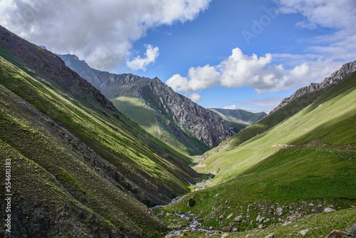 Views along the superb alpine Keskenkija Trek, Jyrgalan, Kyrgyzstan