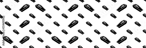 Coffin Icon Seamless Pattern Y_2109001