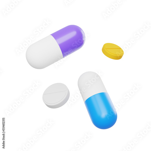 medicines icon isolated. 3d illustration PNG file