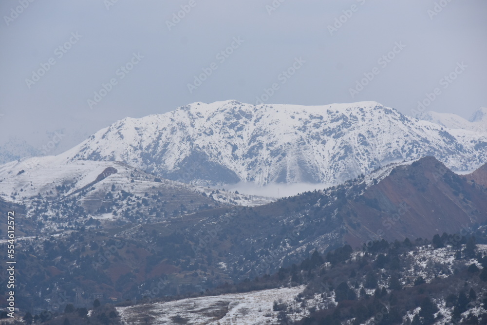 ski resort in the mountains