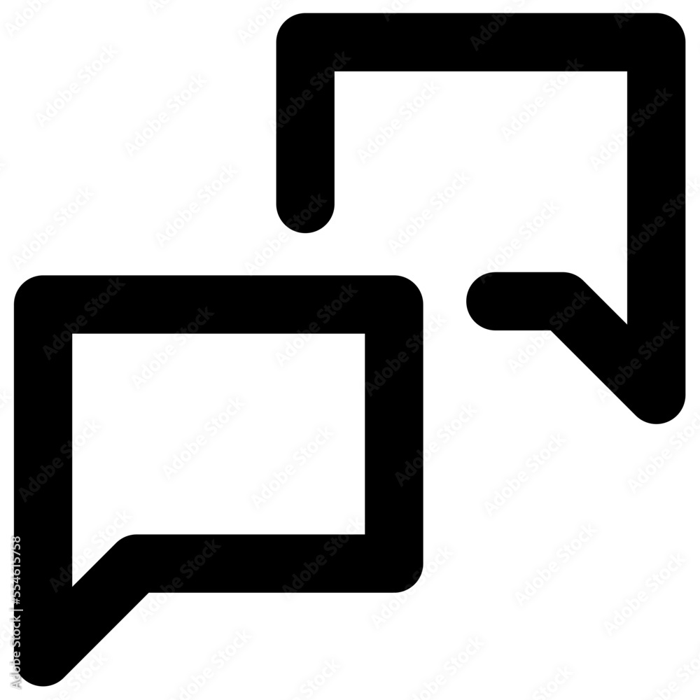 Conversation chat bubble icon Conversation chat bubble icon