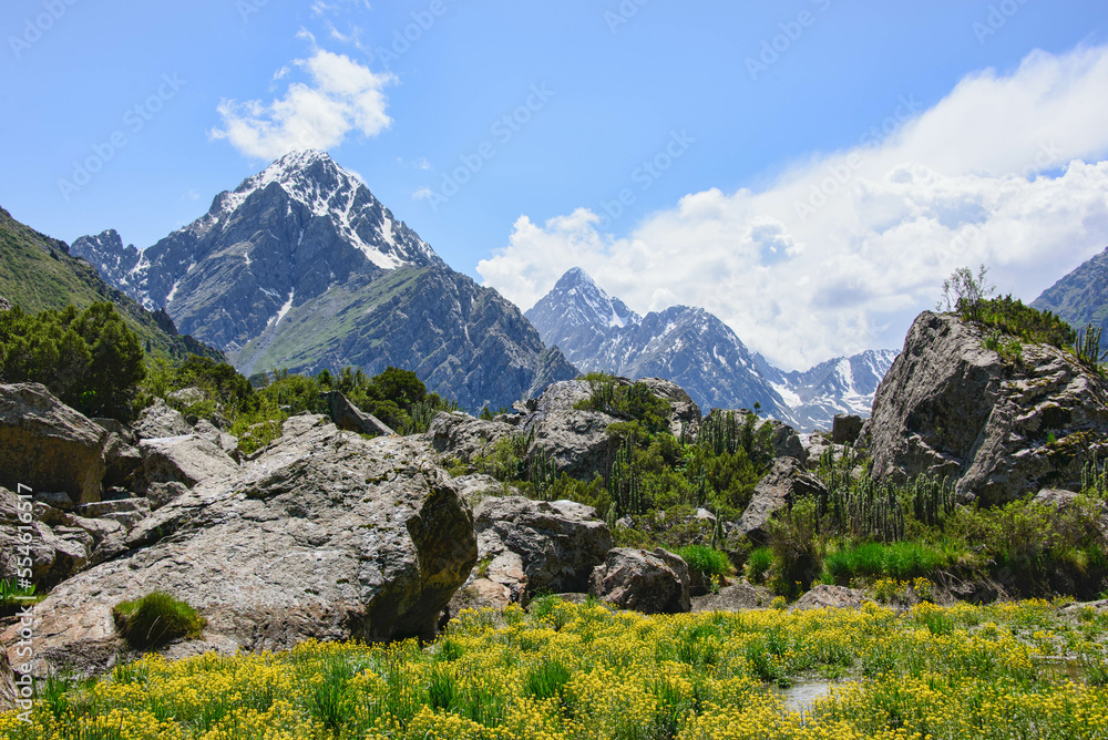 Beautiful view in the Tian Shan Mountains, Karakol, Kyrgyzstan Beautiful view in the Tian Shan Mountains, Karakol, Kyrgyzstan