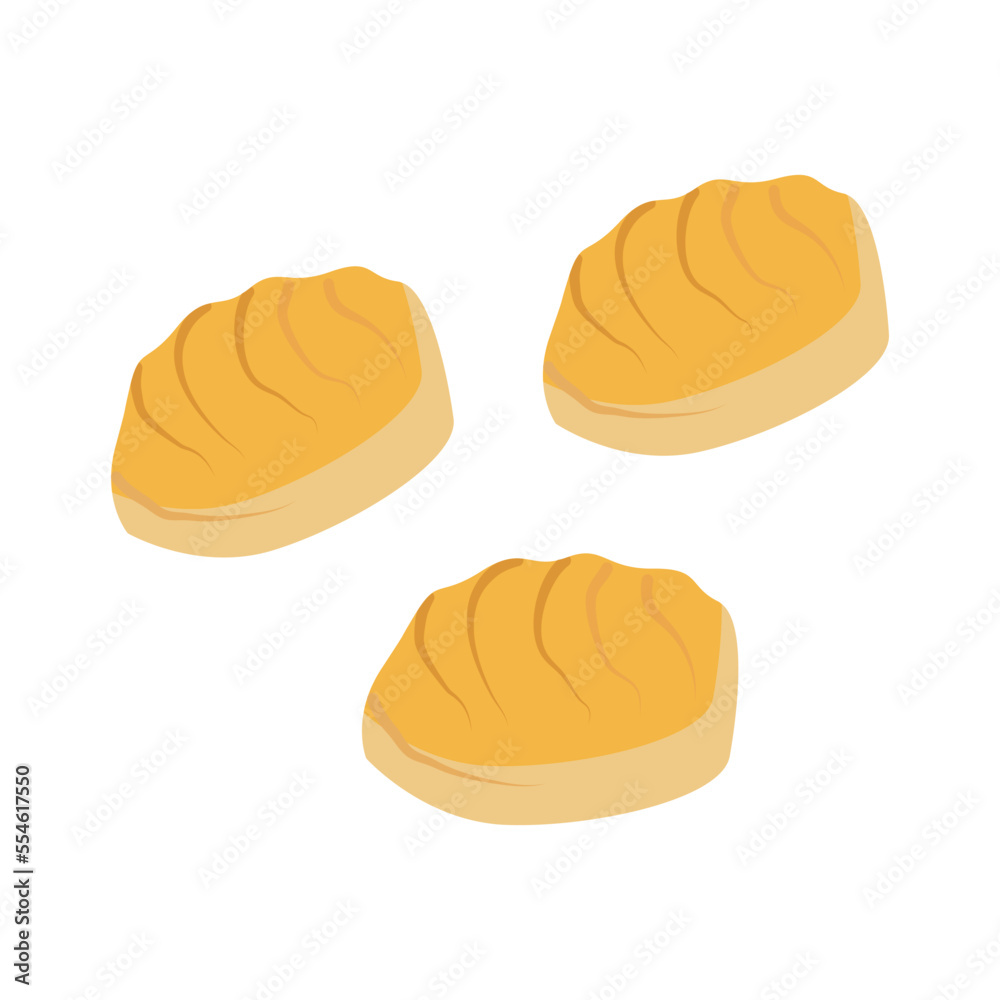 Gyoza Japanese fried dumplings with stuffing separately on a white background Gyoza Japanese fried dumplings with stuffing separately on a white background