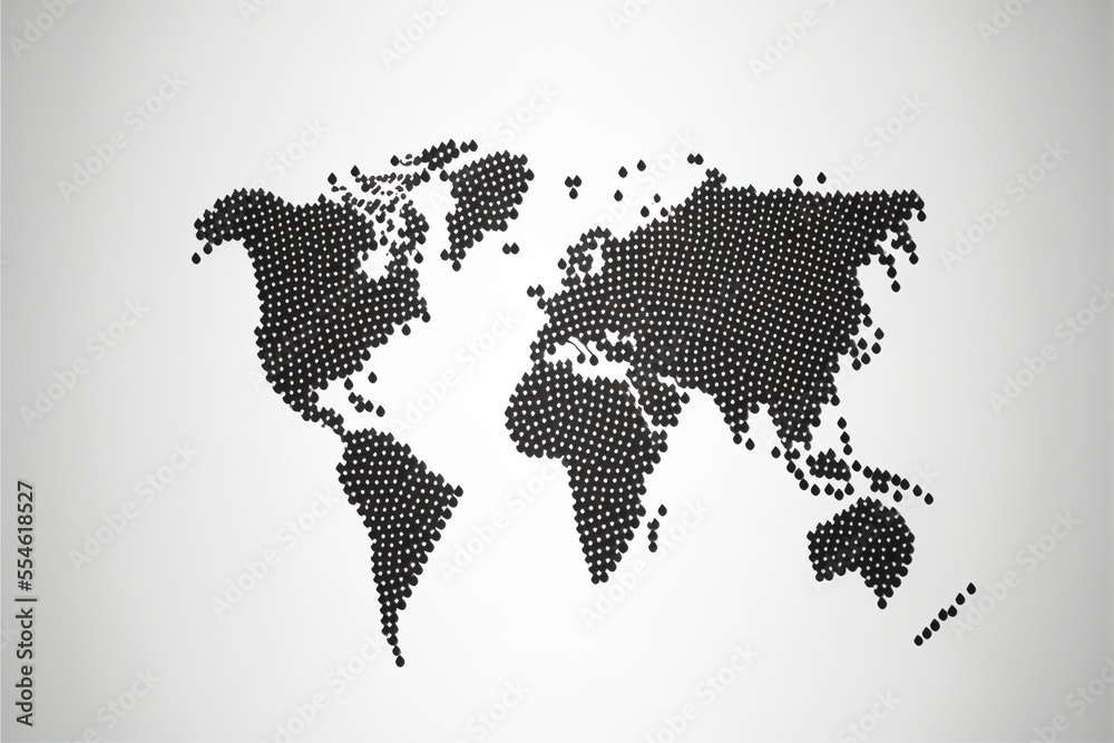 Obraz premium Digital illustration about map.