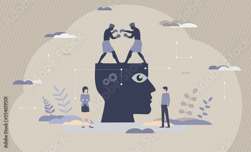 Obraz na płótnie Cognitive Dissonance - Conceptual Illustration