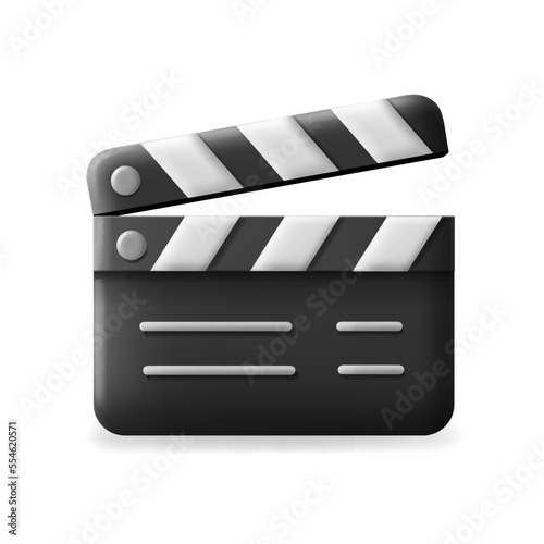 Fényképezés Film Clapper 3d cartoon Icon