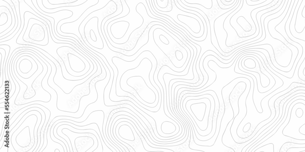 Topographic map. Geographic mountain relief. Abstract lines background. Contour maps. Vector illustration, Topo contour map on white background, Topographic contour lines vector map seamless pattern