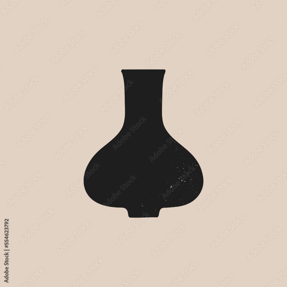Ceramic vases. Pot pottery vase silhouette. Vector elegant greek jar set Ceramic vases. Pot pottery vase silhouette. Vector elegant greek jar set
