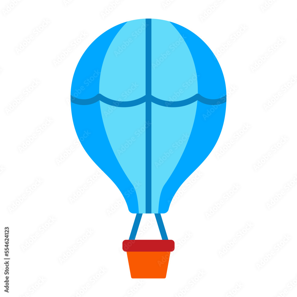 Obraz premium Hot Air Balloon Flat Icon