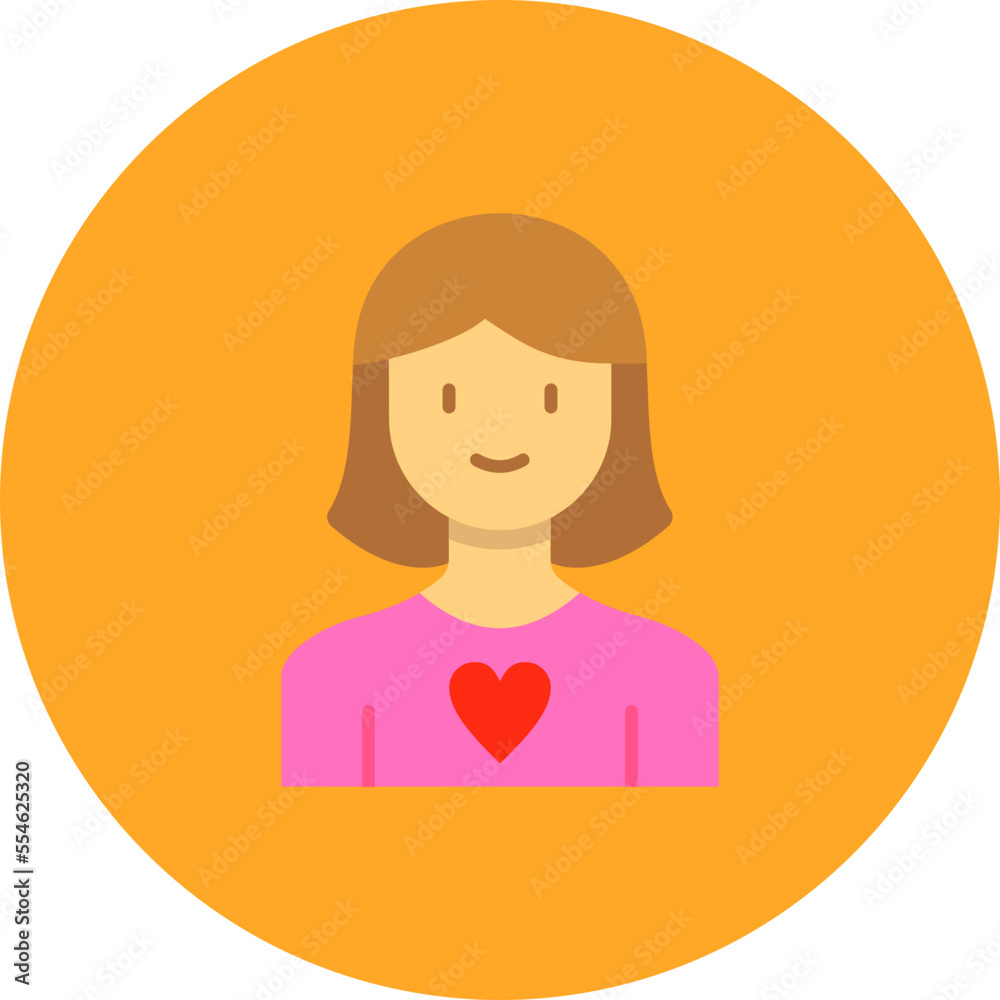 Mom Multicolor Circle Flat Icon Mom Multicolor Circle Flat Icon