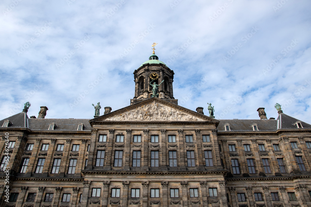 Palace On The Dam Square At Amsterdam The Netherlands 24-2-2021