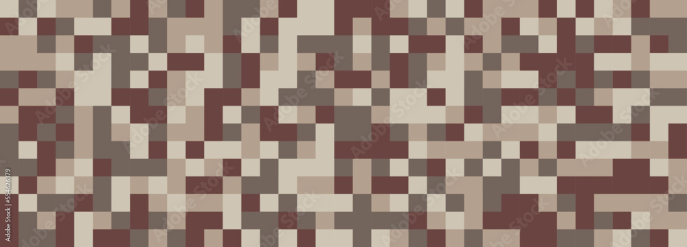 Digital camouflage in brown tones. Seamless vector pattern. Pixel grid for military themes and creative ideas Digital camouflage in brown tones. Seamless vector pattern. Pixel grid for military themes and creative ideas