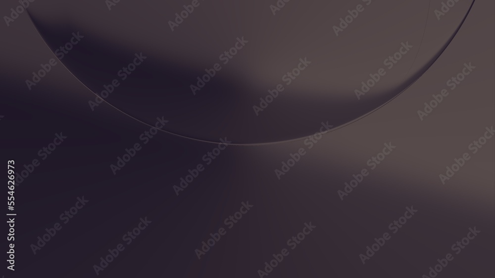 Illustration of a dark background with a rounded shape and added effects