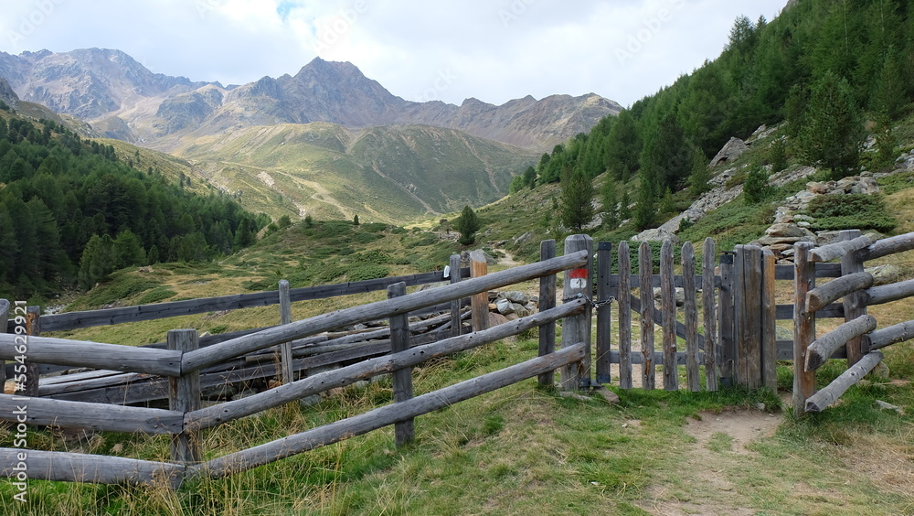 Schnalstal bei Meran in den Südtiroler Alpen