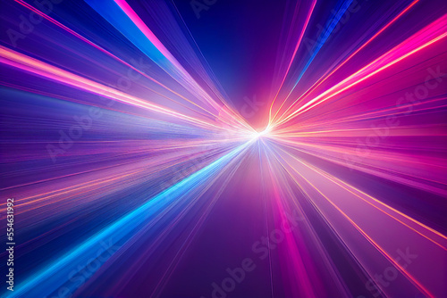 abstract light laser background, generative ai illustration