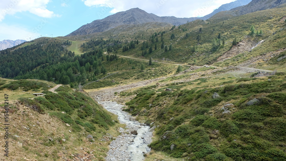 Fototapeta premium Schnalstal bei Meran in den Südtiroler Alpen