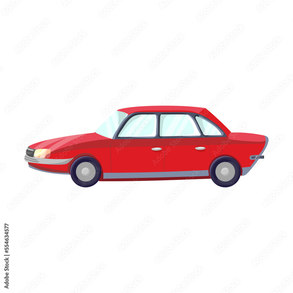 Old and modern model of car, auto industry isolated on white background. Evolution of automobiles vector illustration. Transport, transportation, history concept