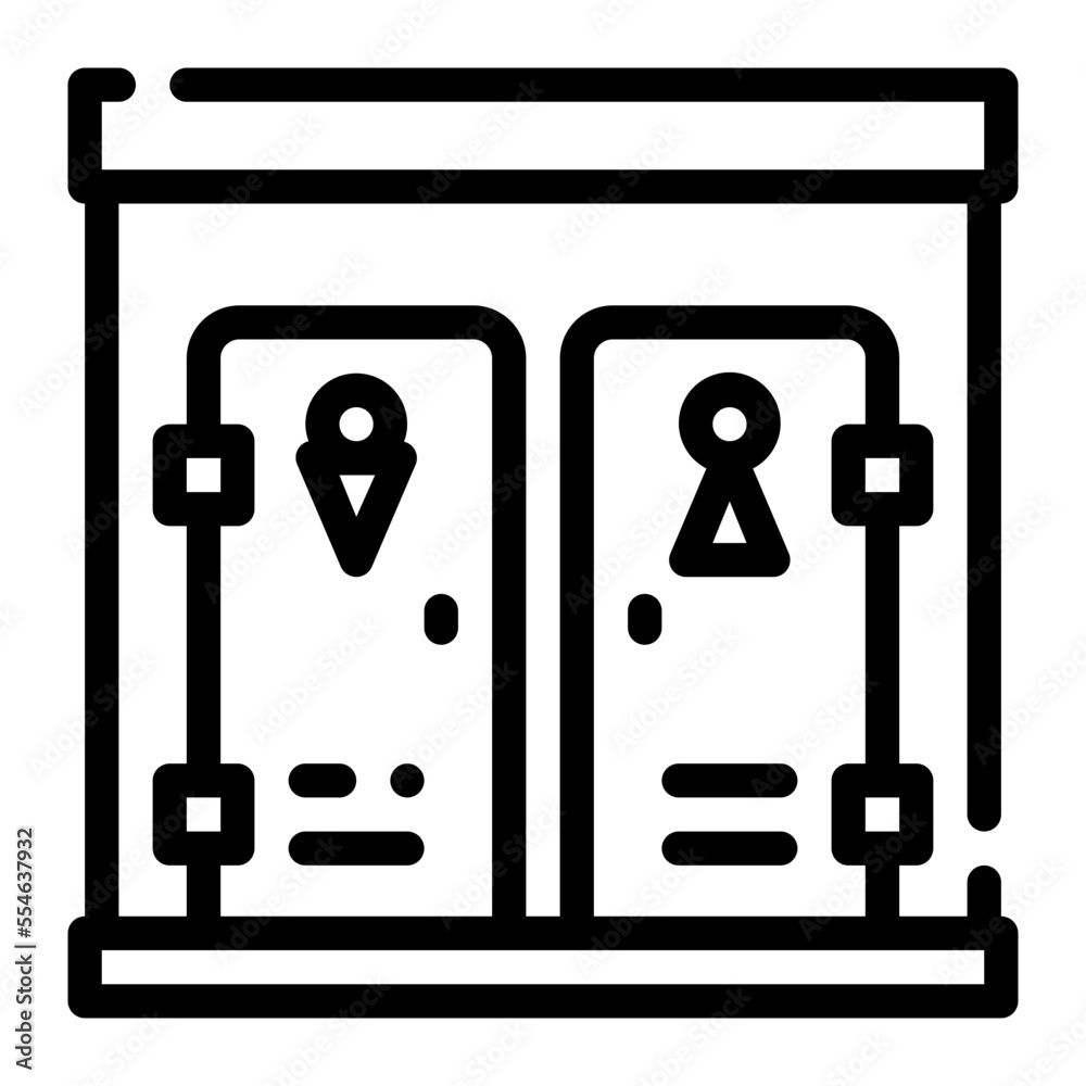 restroom line icon restroom line icon