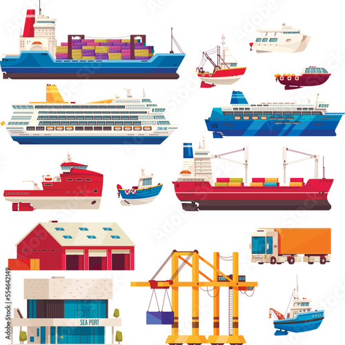 Port Ships Set
