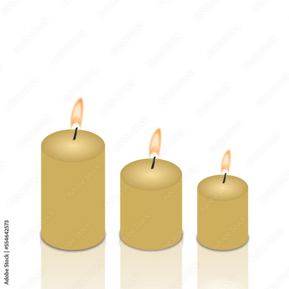 burning candle set vector on transparent background burning candle set vector on transparent background