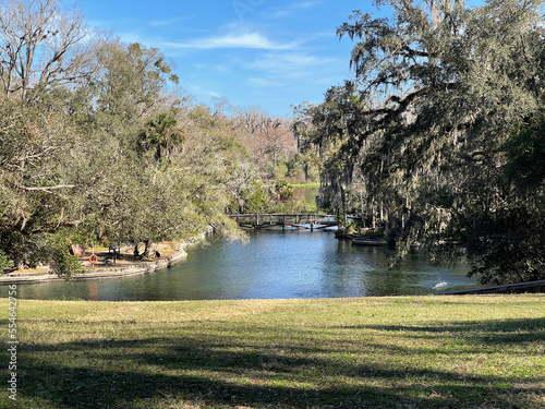 The hiking trails at Wekiwa State Park in Orlando, Florida.