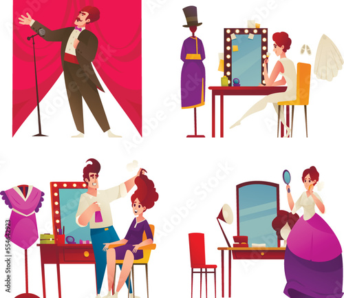 Artist Dressing Room Set