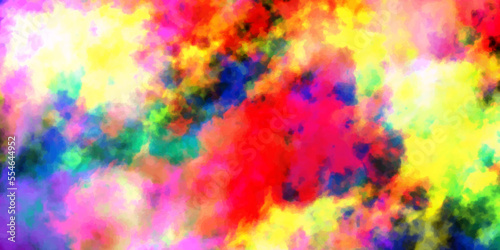 Abstract colorful watercolor background with colorful smoke  colorful watercolor background for wallpaper  decoration  graphics design  web design and for making painting.
