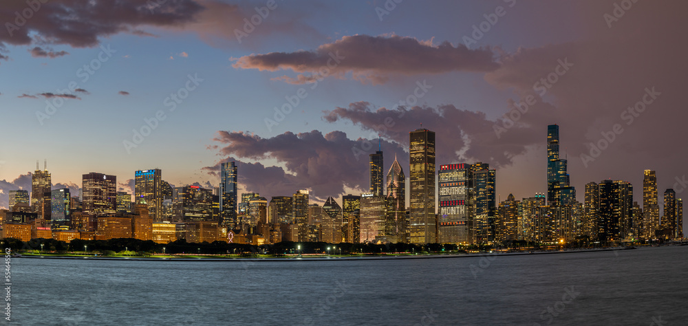 Chicago Skyline After a Storm