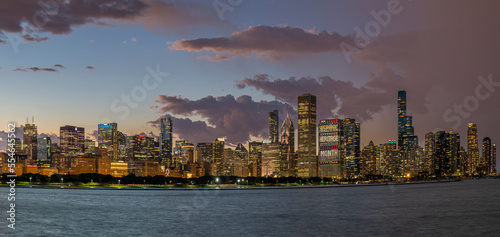 Chicago Skyline After a Storm