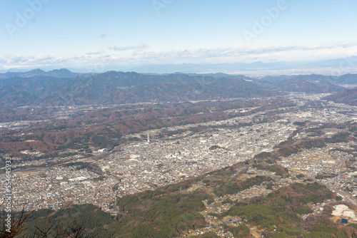 Chichibu landscape from the top of mountain Buko,. © U3photos