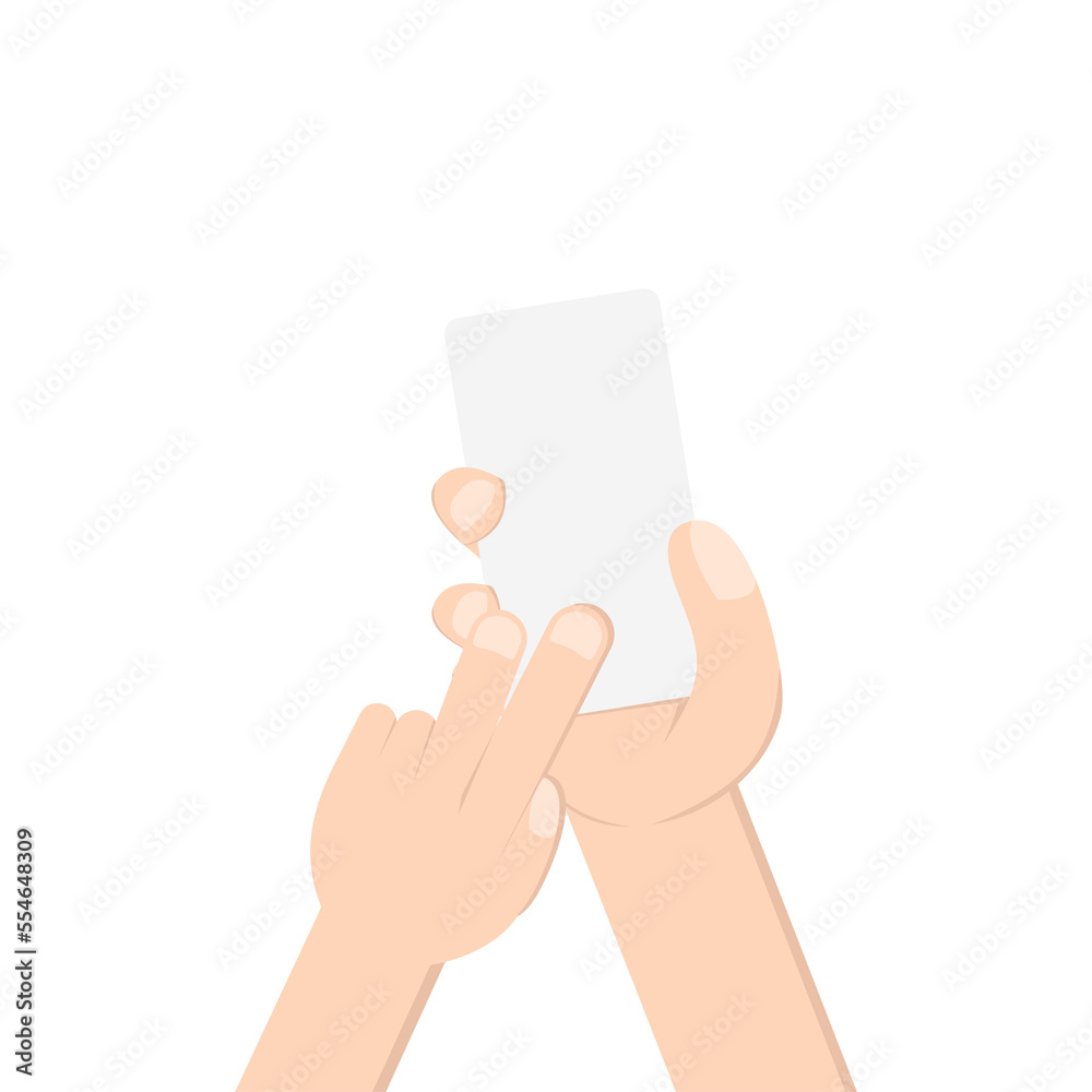 right hand holding white blank name business card right hand holding white blank name business card