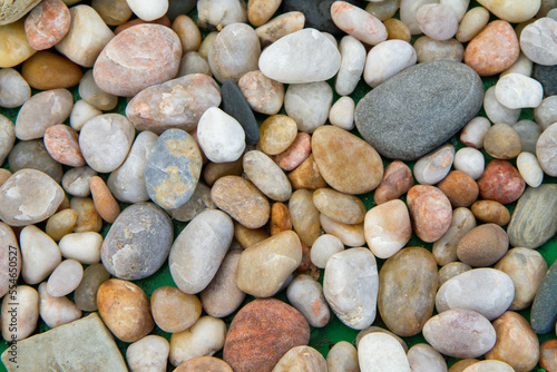 Background: Stones of different colors in close up 