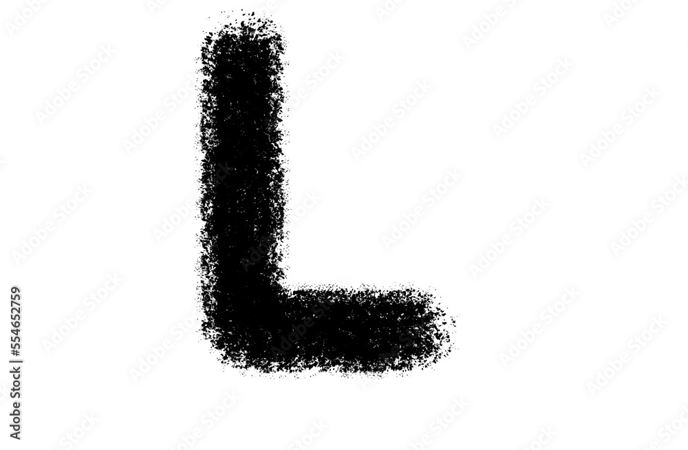 Black font of the brush. Letters L abstract text. Isolated white letters on white background.
Black font of the brush. Letters L abstract text. Isolated white letters on white background.