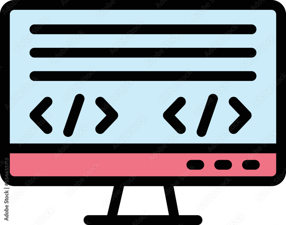 Coding language Vector Icon Design Illustration Coding language Vector Icon Design Illustration
